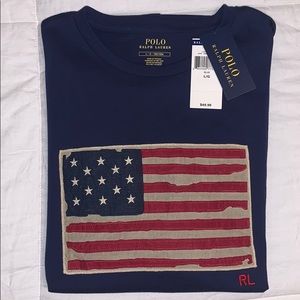 Polo Ralph Lauren Flag T Shirt Mens Large